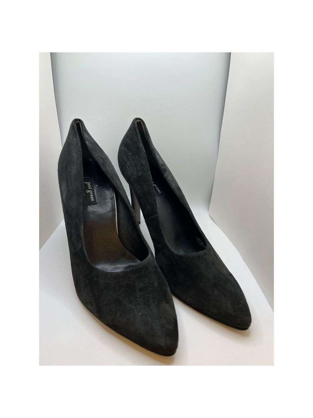 Women's Paul Green Black Suede Pointed Toe Heels Size 8US/5.5UK